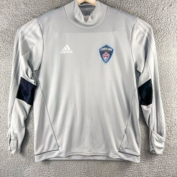 Adidas Carolina Rapids Soccer Jersey Mens Large Gray Futbol Athletic Outdoor Run - Picture 1 of 14